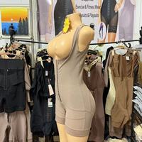 Corset amincissant décontracté en maille à haute compression avec coussinet en éponge (1 pièce)