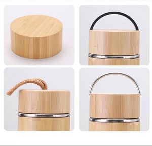 <b>Cheap</b> Eco Friendly Stainless Steel Bamboo Vacuum Insulated Leak-Proof Temperature Display Bottle Lid 12-24 Hours Thermal - Product Image 3