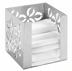 Porta Servilletas de Papel Metálico Plateado, Diseño Moderno, Perfecto para la Decoración del Hogar, Organización Esencial y Accesorio para la Mesa - Product Image 1