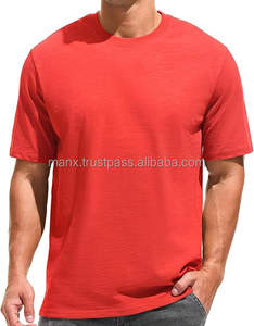 เสื้อยืดผ้าหนาทรงหลวมแบบลำลองของผู้ชายเสื้อยืดผ้าฝ้าย100% แบบกำหนดเองเสื้อยืดคอกลมน้ำหนักมาก180ผ้าฝ้าย100% ถึง200กรัม - Product Image 6