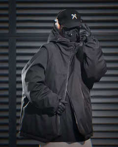 เสื้อแจ็คเก็ตเทคแวร์ผู้ชายแบบกันน้ำ กันลม สไตล์สตรีทแวร์ไซเบอร์พังก์ มีฮู้ด  แบบคาร์โก้  ป้องกันลม - Product Image 4