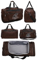 Sac de sport HAMILO rouge à paillettes, fermeture éclair, résistant à l'eau, forme carrée, système de transport avec poignée