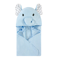 Serviette de bain à capuche en forme d'ours mignon pour nouveau-nés, en tissu éponge doux, respectueux de la peau, avec un design à nœud rose, pour la salle de bain, serviettes pour bébés