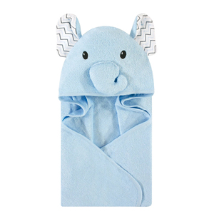 Serviette de bain à capuche en forme d'ours mignon pour nouveau-nés, en tissu éponge doux, respectueux de la peau, avec un design à nœud rose, pour la salle de bain, serviettes pour bébés - Product Image 2