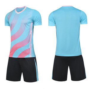 Tenue de football moderne 100% polyester respirante, séchage rapide, coupe confortable pour les entraînements, les matchs et les performances sportives d'équipe - Product Image 1