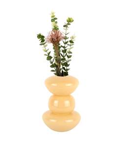 Jarrón Metálico Totem Minimalista Nórdico para Decoración del Hogar |   Jarrón de Flores de Cristal Estilo Macaron Pastel Danés para Centro de Mesa de Boda - Product Image 1