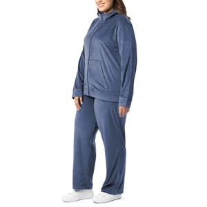 Survêtement en velours personnalisable pour femme avec doublure en molleton de coton épais, survêtement en velours de haute qualité - Product Image 2