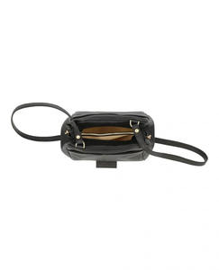 Bolso Bandolera de Cuero Genuino Negro para Mujer, con Cierre y Correas Fijas, Elegante, con Logotipo Personalizado, Colores Suaves, para Chicas, Venta al Por Mayor OEM - Product Image 5