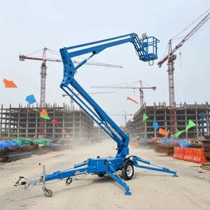Nouvelle Nacelle Élévatrice Hydraulique Télescopique pour Travaux Aériens, Hauteur Maximale 18m, Portée 11m, Plateforme de Travail 25m² pour la Construction - Product Image 1