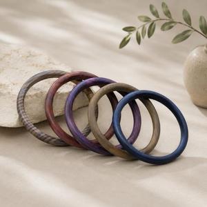 MN Exports - Brazalete de Madera Cristiano Hecho a Mano, Joyería de Madera Natural para la Muñeca, Accesorio de Moda Rústico Bohemio - Product Image 1