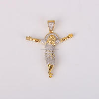 Pendentif ange hip-hop de luxe en argent sterling 925 plaqué or, certifié GIA, avec pierres cultivées en laboratoire