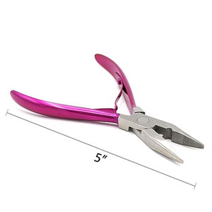High Quality Multi Function Professional Hair <b>Extension</b> Pliers Micro Link <b>Bead</b> Closer Hairs Remove Tool Kit Plier Beading Set - Product Image 2