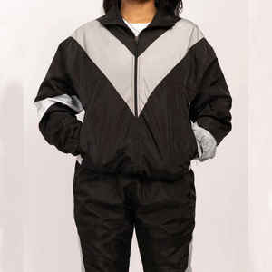 Chaqueta Impermeable Ligera de Nailon para Mujer y Pantalones Cortavientos, Conjunto Deportivo Estampado para Invierno - Product Image 4