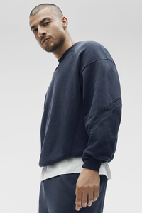 High Quality <b>Men's</b> Plain Crew Neck Sweatshirt Custom Logo <b>Pullover</b> Casual Cotton Sweatshirt - Product Image 3