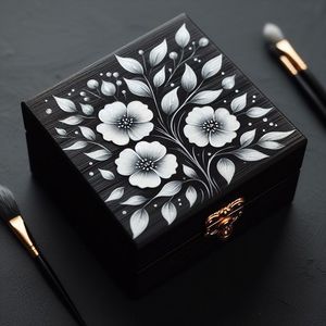 Custom Hand Painted <b>Wooden</b> Packaging Box Luxury Decorative Storage Case for Gifts Jewelry and Souvenirs Handmade - Product Image 4