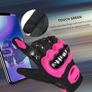 Guantes de Motocicleta de Cuero de Diseño Personalizado Profesional, Resistentes al Viento, Transpirables, sin Mangas, para Deportes de Motociclismo - Product Image 3