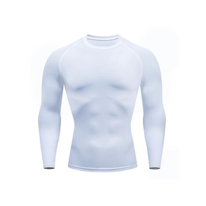 Camiseta de Manga Larga para Hombre, Protección UV, Diseño de Alas Rojas, Secado Rápido, Poliéster - Product Image 2
