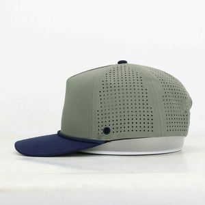 Casquettes de sport BSCI personnalisées en gros, 5 panneaux, imperméables, 100 % polyester, pour le golf, le baseball et la course, pour hommes et femmes - Product Image 3