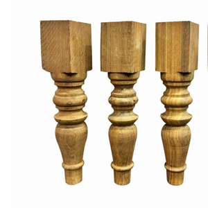 งานแกะสลักไม้สุดประณีต ทำด้วยมือจากไม้สน สไตล์โบราณ โต๊ะบูชาขาแกะสลัก สีน้ำตาลอ่อน ขาตั้งชาร์ปายไม้แบบดั้งเดิม - Product Image 4