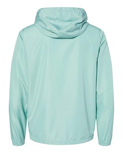 Veste coupe-vent légère à capuche vert menthe, fermeture éclair sur le devant, résistante à l'eau, décontractée, pour l'extérieur, printemps, unisexe, adulte - Product Image 2