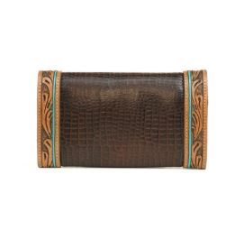 Cartera Elegante para Mujer con Solapa, Organizador Multibolsillos, Bolso de Mano, Cartera Larga con Acabado Brillante y Estilo Moderno - Product Image 2