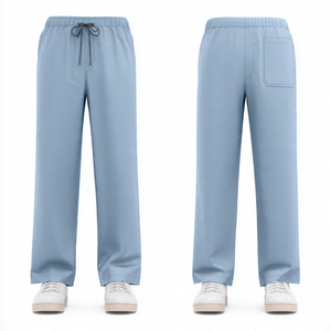 Premium Quality Comfortable Woven Hospital <b>Scrubs</b> Pants Elastic Waist Multi-Pocket <b>Scrubs</b> Pant - Product Image 3
