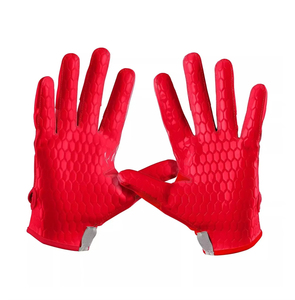 ถุงมืออเมริกันฟุตบอล Shift Sports Super Sticky น้ำหนักเบา สำหรับตำแหน่ง Wide Receiver ปิดด้วยแถบตีนตุ๊กแก กันลื่น ใช้ได้ทั้งชายและหญิง สีดำ - Product Image 5