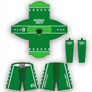 Sublimated Custom Ice Hockey Uniform Set Sportswear Uniforms Type OEM Custom Embroidery Ice Hockey Uniform Jerseys Pant <b>Socks</b> - Product Image 2