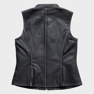 Gilet en cuir style Quinn pour femmes - Product Image 3