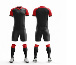 Conjunto de Camiseta y Pantalones Cortos de Fútbol Personalizados con Sublimación |   Tallas para Hombres, Mujeres y Jóvenes |   Ropa Deportiva Ligera de Secado Rápido para Entrenamiento - Product Image 1