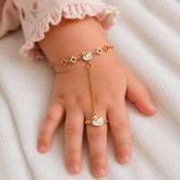 Ensemble bague et bracelet en or rose 18 carats avec lettre initiale, diamant taille brillant, polissage haute brillance, bijoux de mode personnalisés pour femme, idéal pour les soirées