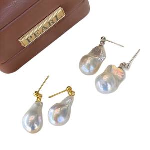 Pendientes Colgantes Finos con Forma Natural de Dabalok, Estilo Retro, Joyería de Perlas con Cola Humana - Product Image 5