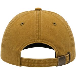 Custom Mustard Vintage Washed <b>Baseball</b> <b>Cap</b> With Geometric Embroidery Curved Brim Adjustable Unisex Custom Logo OEM ODM Dad Hat - Product Image 2