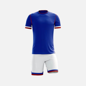 เสื้อฟุตบอลผู้ชายแบบปรับแต่งได้ บริการ OEM ผลิตจากโพลีเอสเตอร์ 100% ยืดได้สี่ทิศทาง ชุดฝึกซ้อม - Product Image 1