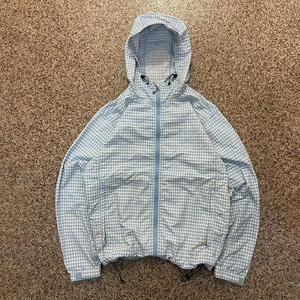 Chaqueta Anorak de Algodón Cepillado para Hombre, Estilo Windbreaker, Diseño a Cuadros, Ropa Urbana Personalizada, Chaqueta Deportiva - Product Image 1
