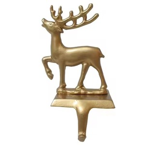 Modern Metal <b>Stocking</b> Hanger Decorative Christmas Accessory for Seasonal Displays - Product Image 1