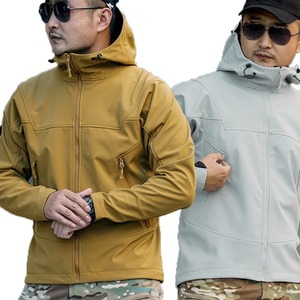 Mens Softshell Hooded <b>Jacket</b> <b>Fleece</b> <b>Lined</b> Windproof Autumn Streetwear - Product Image 6