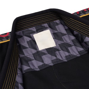 Uniforme de Jiu-Jitsu Negro al por Mayor OEM, 100% Algodón, Aprobado por la IBJJF, Kimono Brasileño de BJJ Premium con Logotipo Personalizado, Kimono de Artes Marciales BJJ - Product Image 3