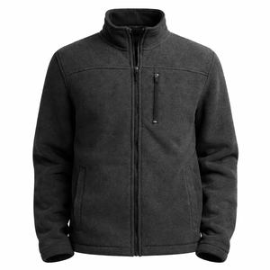 <b>Men</b>’s Outdoor Fleece <b>Jacket</b> Warm Lightweight Stand Collar Design <b>Men</b>’s <b>Thermal</b> Fleece <b>Jacket</b> Softshell Full Zip Winter Wear - Product Image 1
