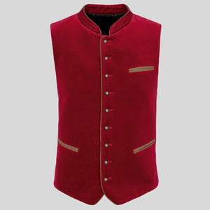 Chaleco Bávaro Tradicional Alemán para Hombre de la Mejor Calidad, Reversible, Transpirable, Estilo Casual Elegante, Ropa de Exterior para Festivales de Otoño - Product Image 1