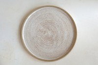 Assiette en céramique japonaise artisanale, ronde, pour steak et sushi, assiette de restaurant, assiette en céramique avec motif élégant par UO