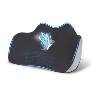 Cojín de Asiento de Espuma Viscoelástica Lavable a Máquina con Alivio del Dolor de Ciática para el Hogar, Oficina o Auto, Incluye Funda para el Cojín - Product Image 2