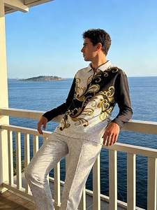 Ensemble de survêtement polo pour homme, manches longues, 2 pièces, tenue de jogging tendance, ensemble décontracté confortable pour homme - Product Image 6