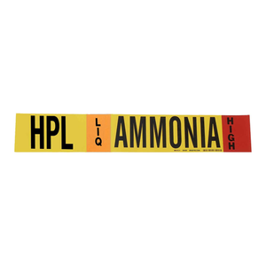 สติกเกอร์ติดท่อ Brady HPL แบบยืดหยุ่น ทนความร้อนและสารเคมี สำหรับท่อสารทำความเย็น - Product Image 2