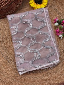 Soft <b>Net</b> Designer Saree Pearl Embroidery Saree Original Pearl Work Saree Beads Embroidery Saree Moti Work <b>Net</b> - Product Image 4