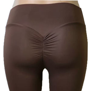 Shorts personnalisés pour femme, taille mi-haute élastique, ultra doux et confortables, en polyester et élasthanne brossé double face, couleur unie, toucher soyeux et fluide - Product Image 3