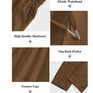 Comfortable <b>Lounge</b> <b>Pants</b> Cotton Blend Breathable Relaxed Fit Elastic Waist Home Wear Custom Private Label - Product Image 6