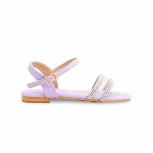 Sandales décontractées à talons violets pour filles KD5631 - Product Image 4