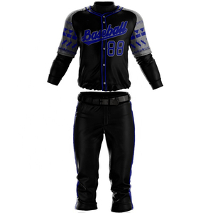 Nuevo uniforme de béisbol para adultos, transpirable, de secado rápido, de alta calidad, con botones, uniforme de béisbol personalizado por sublimación. - Product Image 3