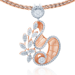 <b>Solid</b> 14K <b>Gold</b> Marquise Cut CZ Diamond Charm <b>Pendant</b> for Women Luxury Regular Size SGL Certified Elegant Fine Jewelry - Product Image 3